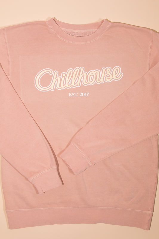 Chillhouse Pink Script Crew