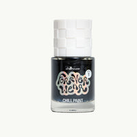 Chillhouse Forever Wear polish in Vintage Rock Tee, a washed-out charcoal shade, bottle shot