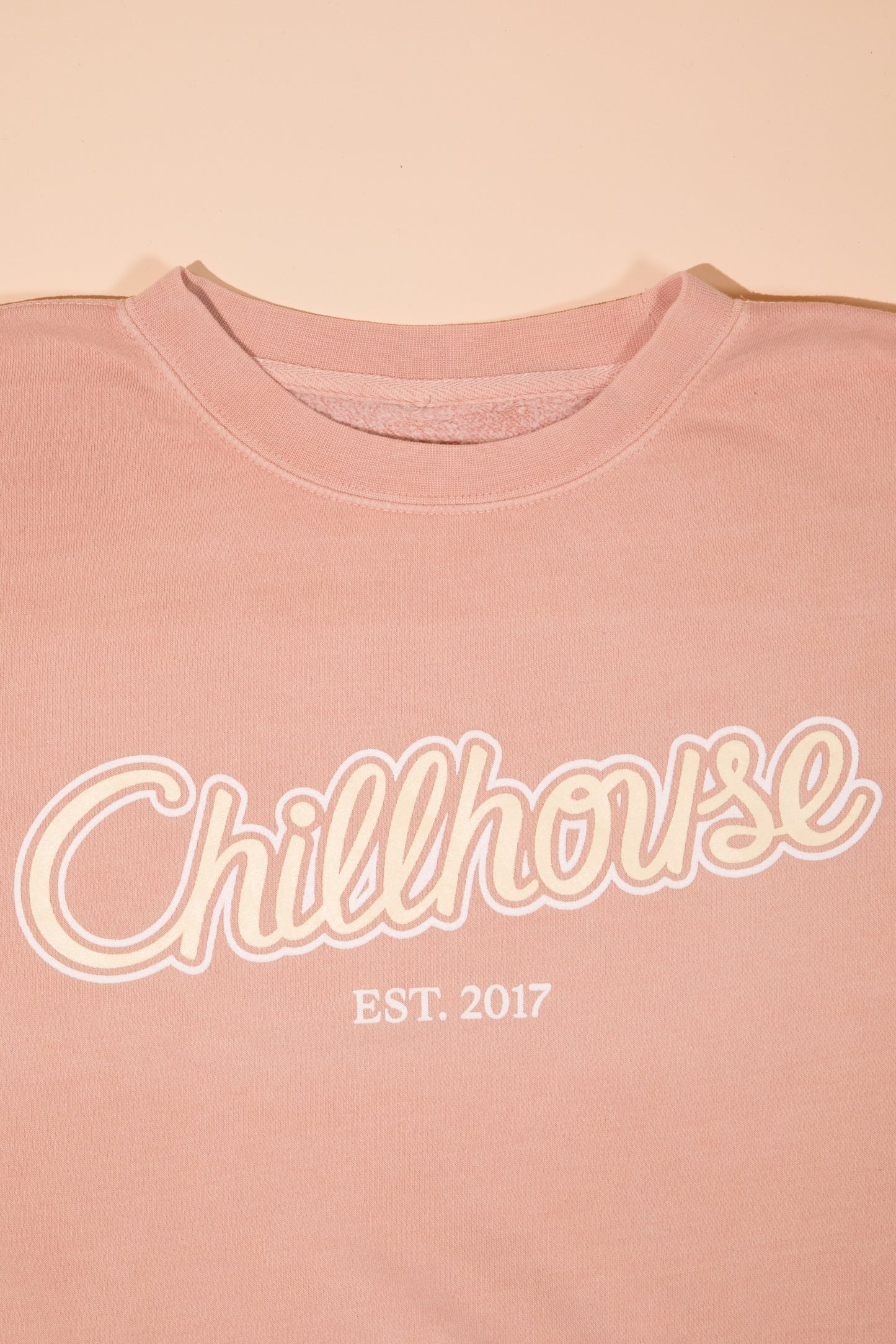 Chillhouse Pink Script Crew