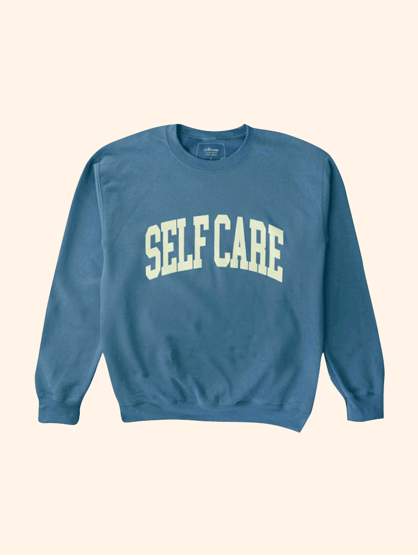 Self-Care Varsity Crewneck